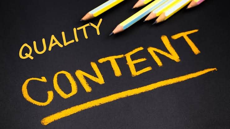Quality content helps you rank higher on SEO
